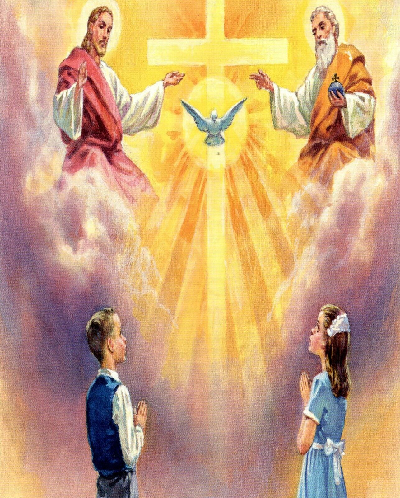 Catholic print picture-  Holy Trinity N   -  8