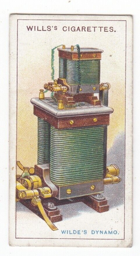 Vintage 1915 Trade Card of HENRY WILDE\'S Dynamo-Electric Machine Self-Energising