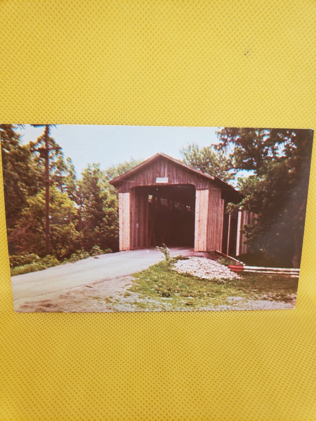 Postcard Brown County Ohio Covered Bridge Near Vera Cruz #161