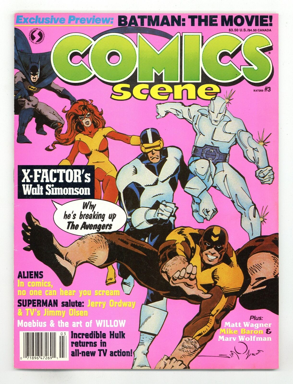 Comics Scene #3 FN- 5.5 1988 Low Grade