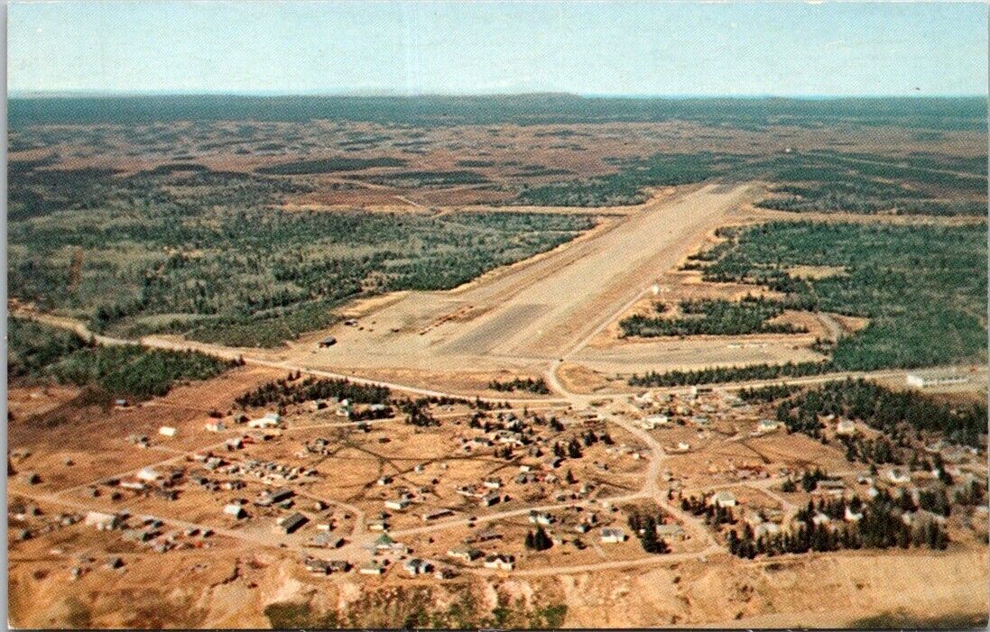 Kenai AK-Alaska Aerial View Oil Capital Airfield Vintage Postcard