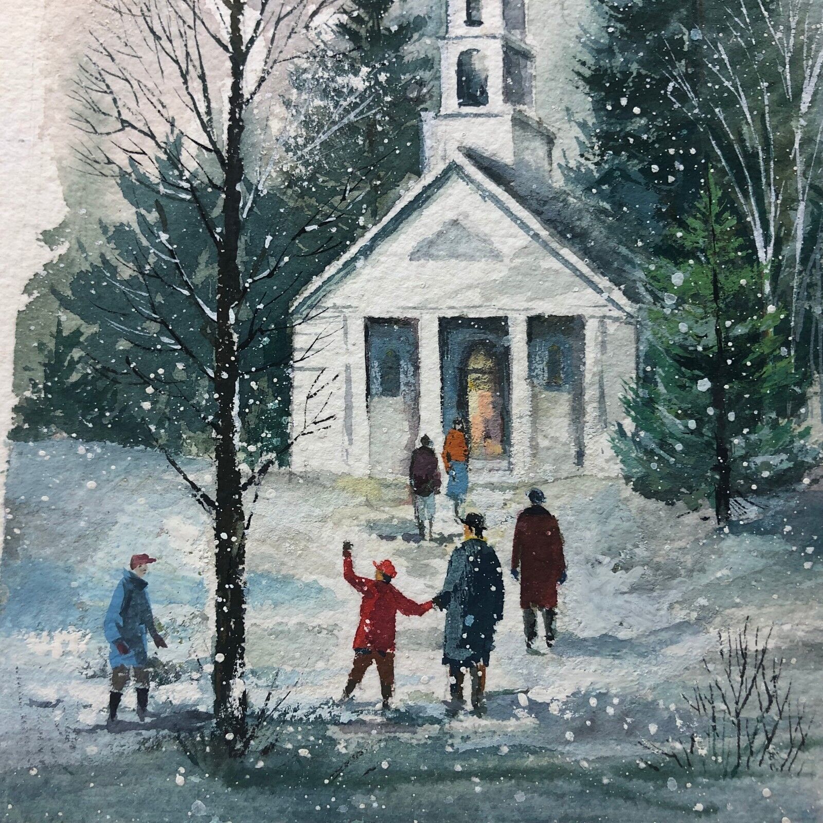 Vintage Religious Church Art Painting