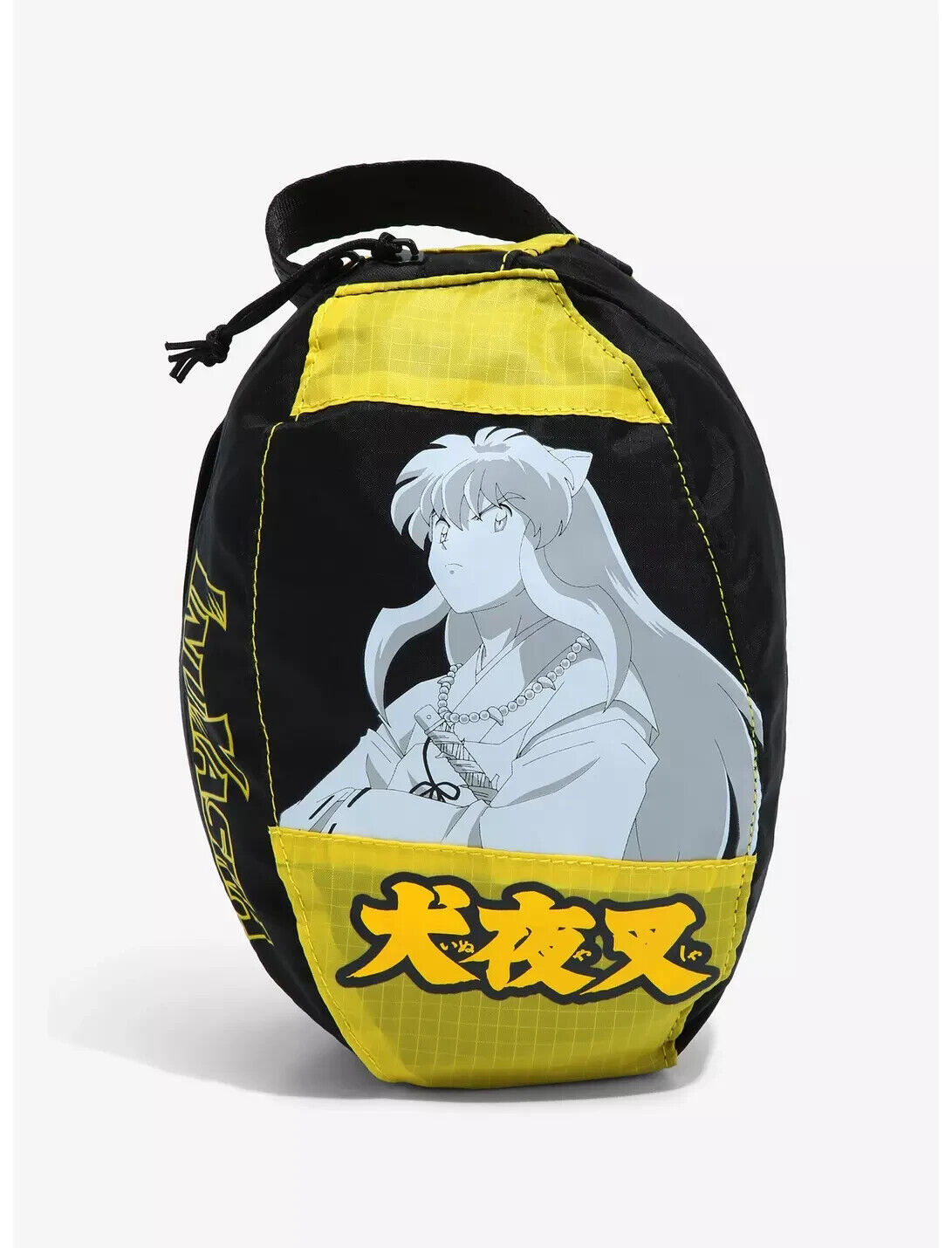 InuYasha Tonal Portrait Toiletries Bag For & Small Cosmetics Anime Pouch Yellow