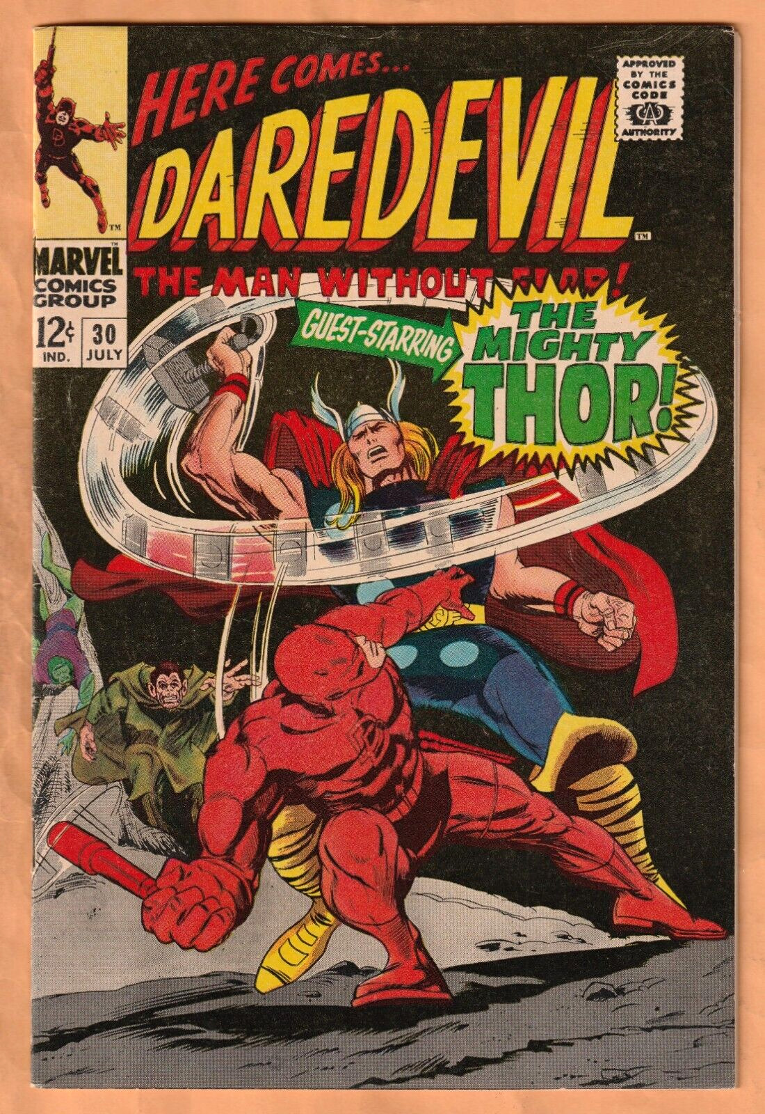 Marvel DAREDEVIL No. 30 (1967) The Mighty Thor FN+