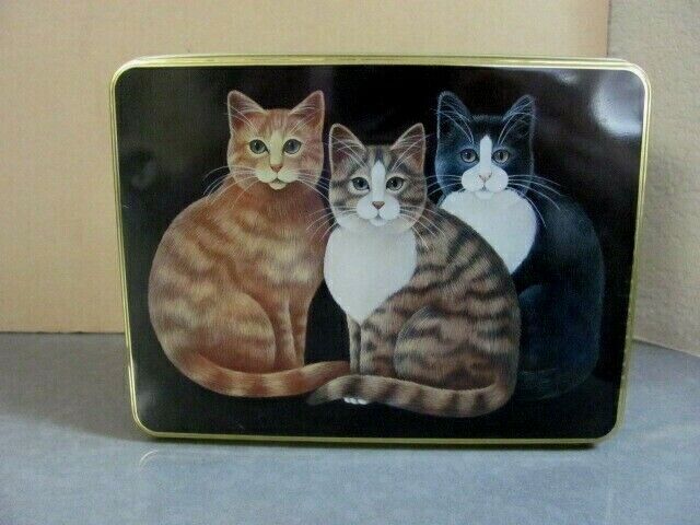 1995 Stephen Lawrence Empty Stationery Tin The Three Cats