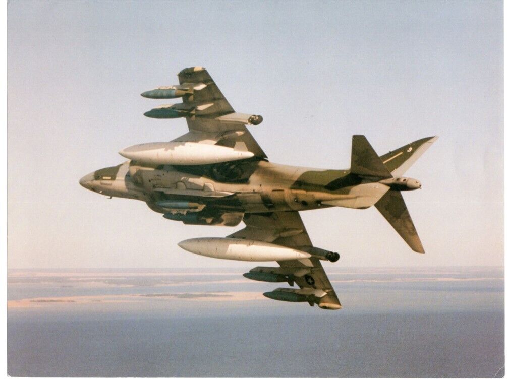 1980s USMC McDonnell Douglas AV-8B Harrier II Original 8.5x11 Print