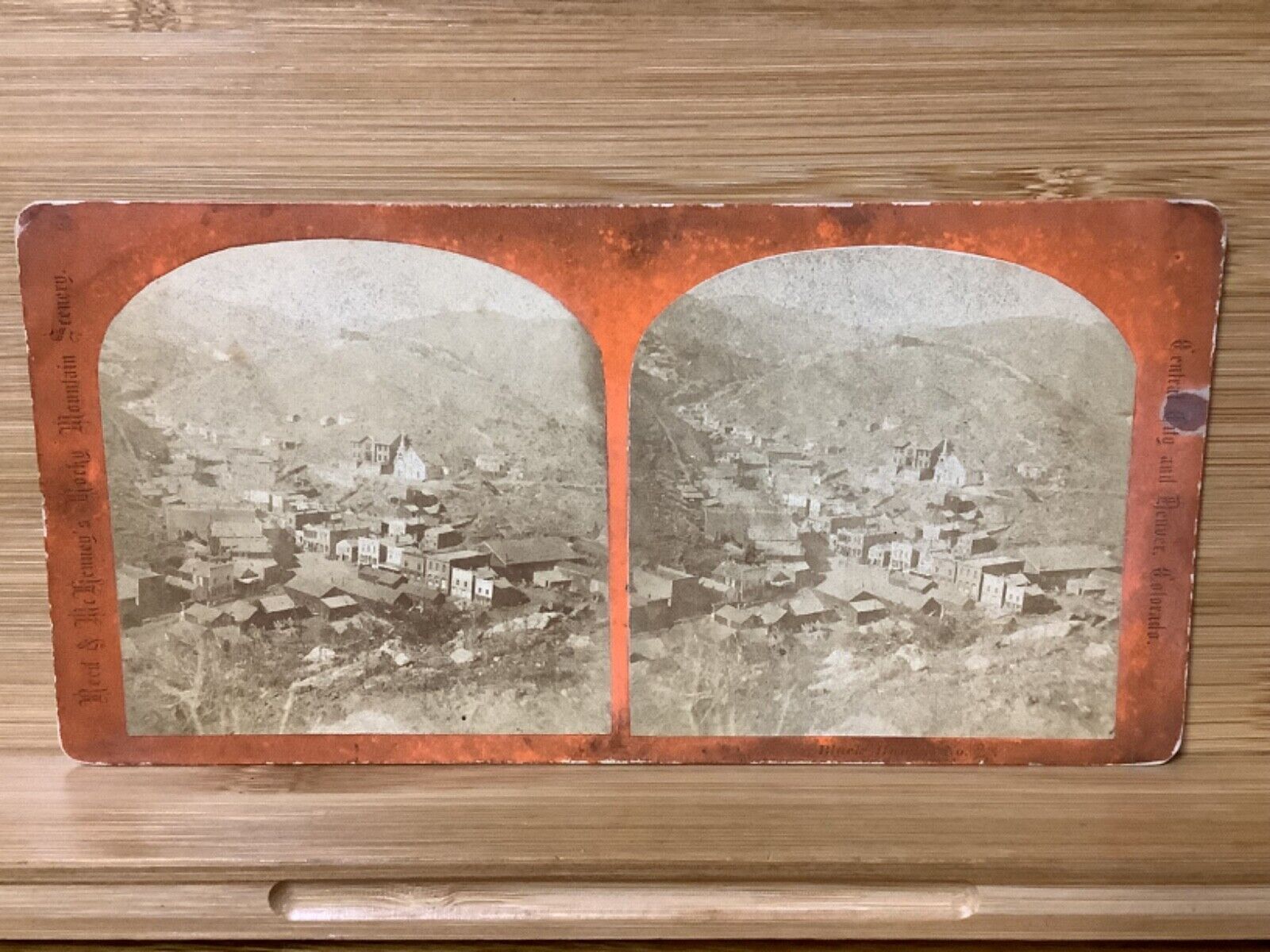 C. 1870s Reed & McKenney Stereoview Of Black Hawk, Colorado Early Town Scene
