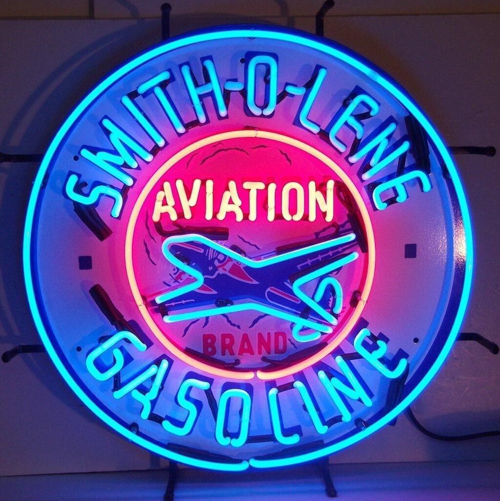 Smith-O-Lene Aviation Gasoline Neon Sign 24\
