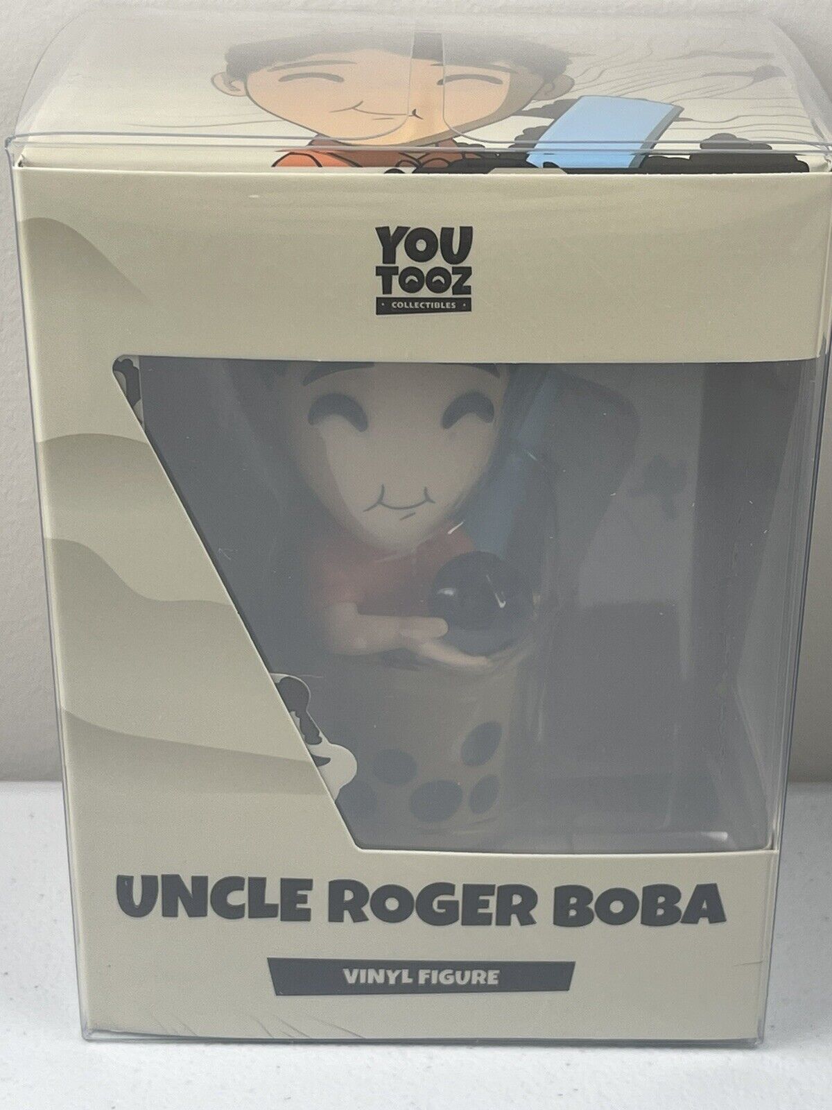 Youtooz Uncle Roger Boba Milk Tea Vinyl Figure With Box & Plastic Case Brand New