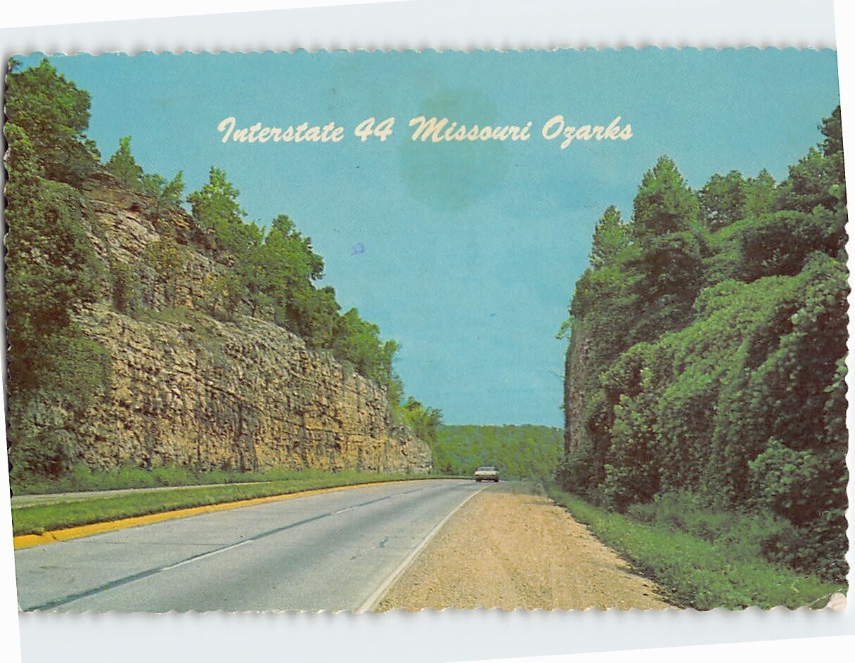 Postcard Interstate 44 Missouri Ozarks, Missouri