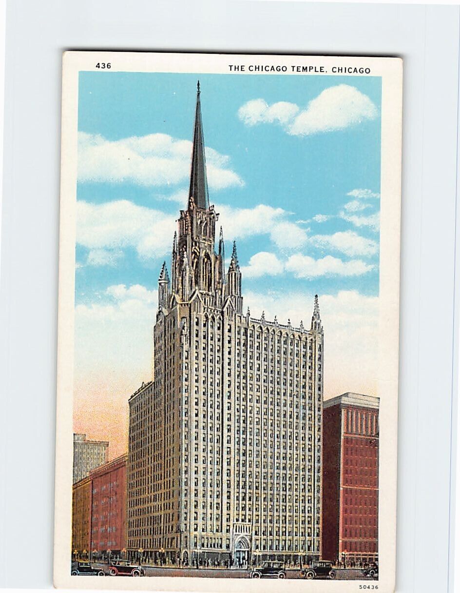 Postcard The Chicago Temple Chicago Illinois USA