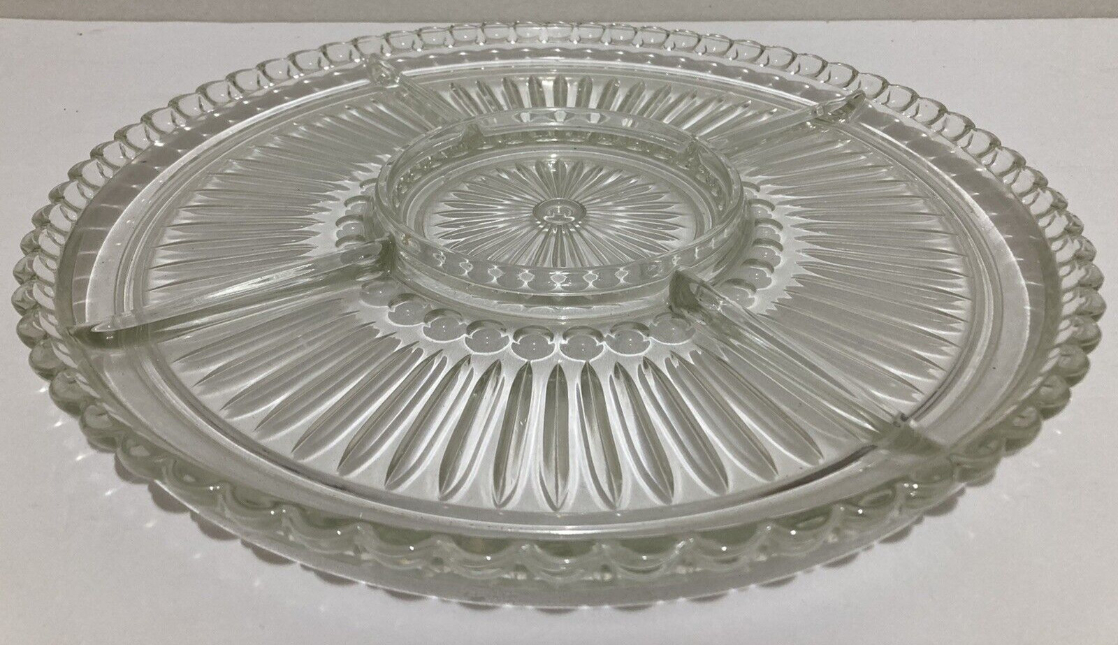 Large Glass Circular Platter 13