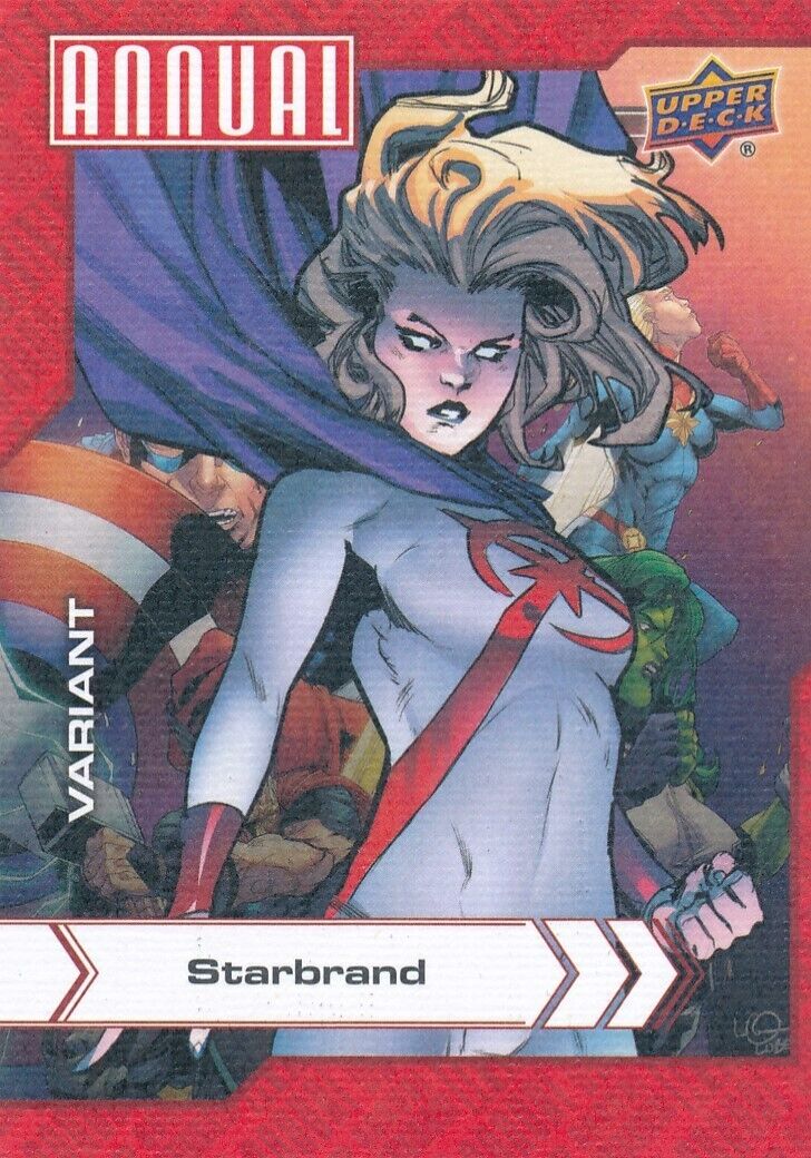 #87 STARBRAND 2022-23 2023 Upper Deck Marvel Annual CANVAS VARIANT COVER