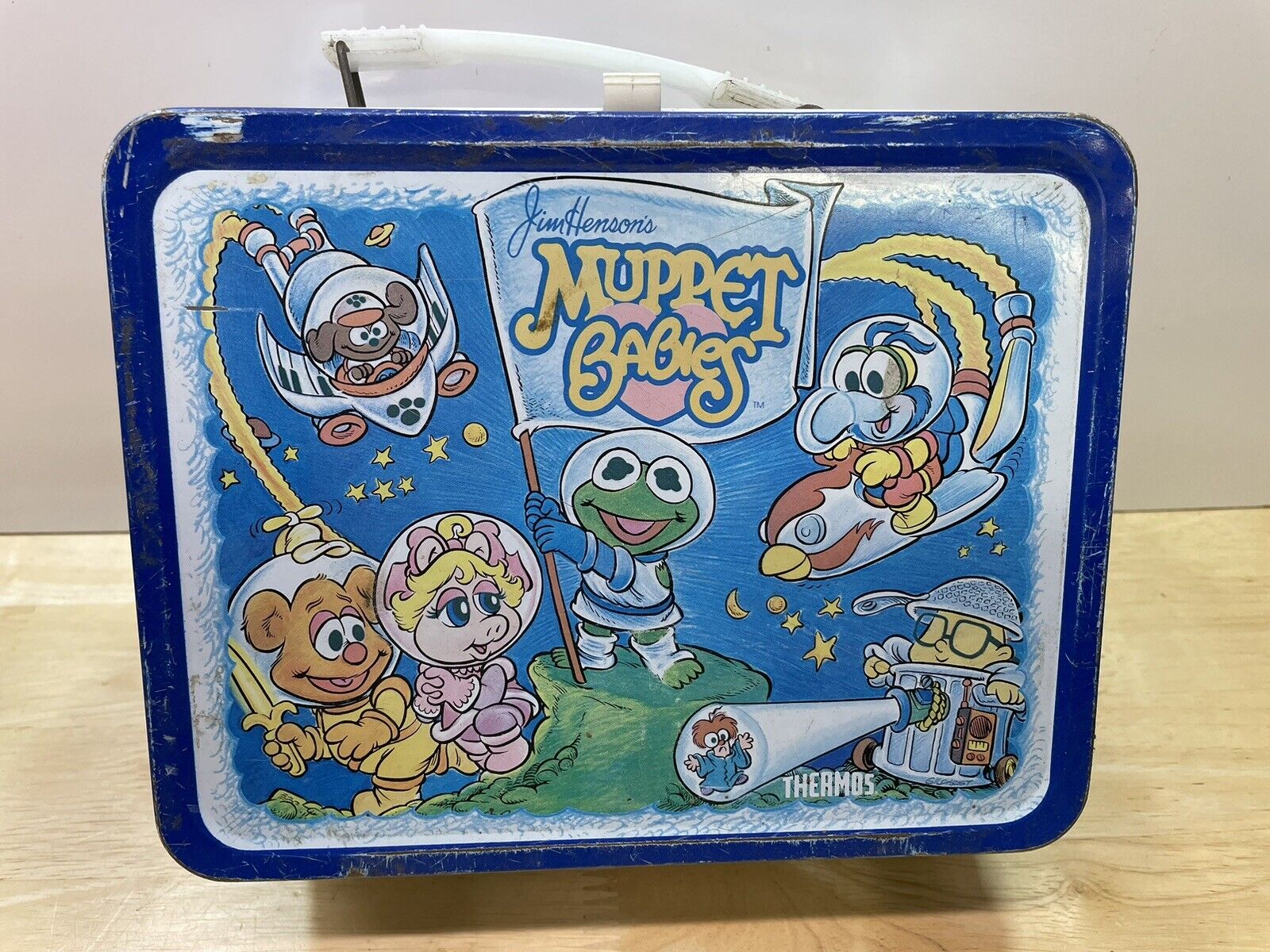 Jim Henson’s Muppet Babies Vintage 1985 Metal Lunch Box (No Thermos)