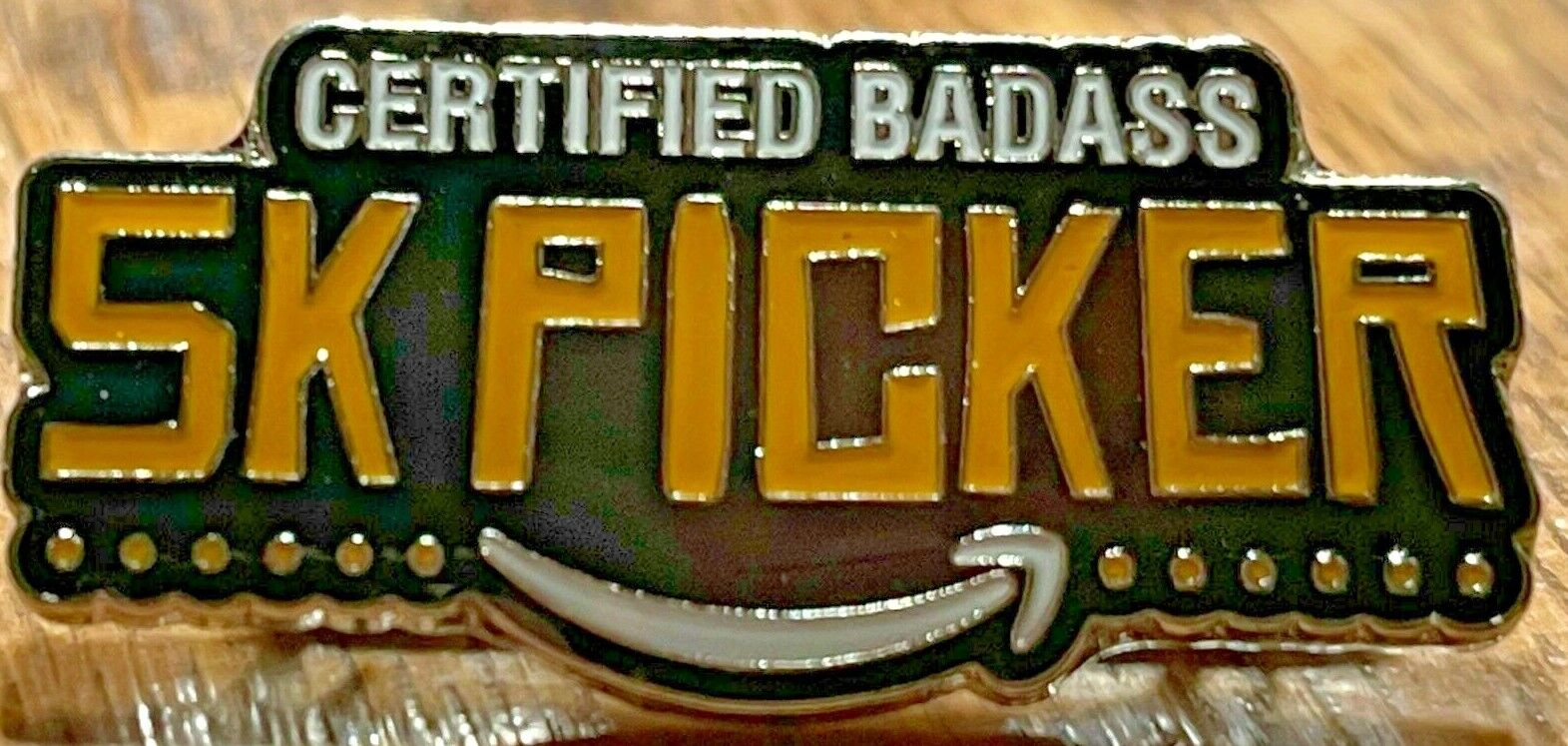 VERY RARE Certified Badass 5K picker Amazon Employee Peccy Pin 