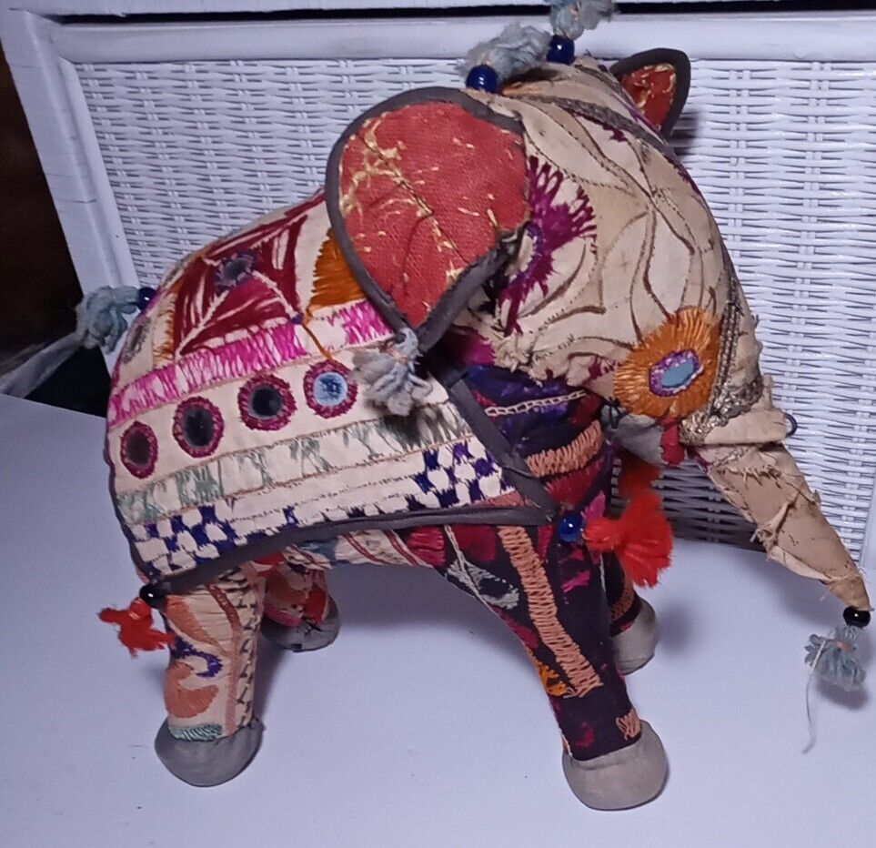 Hand Sewn Antique Elephant