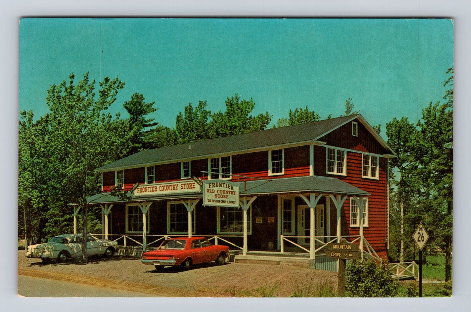 Copper Harbor MI-Michigan, Frontier Country Store, Advertising Vintage Postcard
