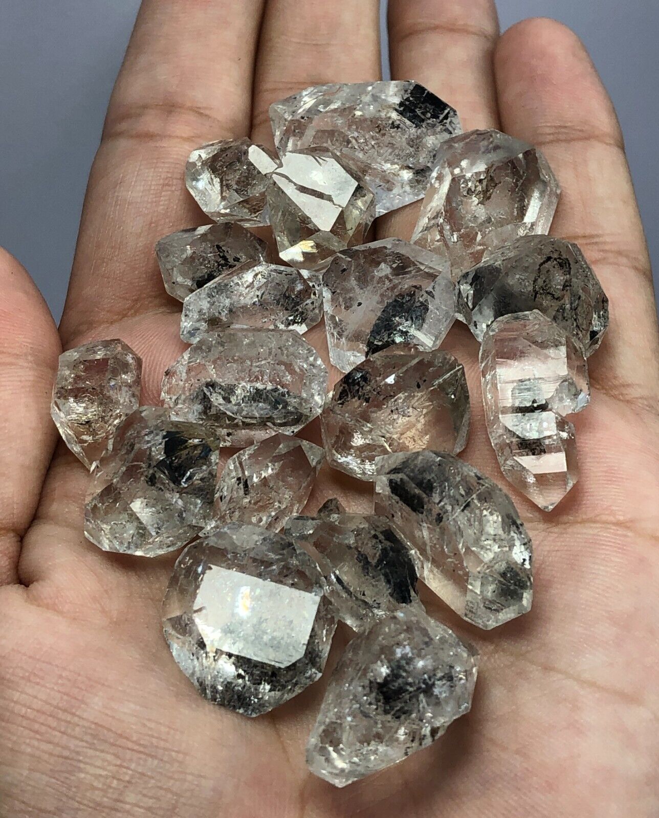 70 Gram Natural Diamond Quartz DT Crystals lot from Pakistan