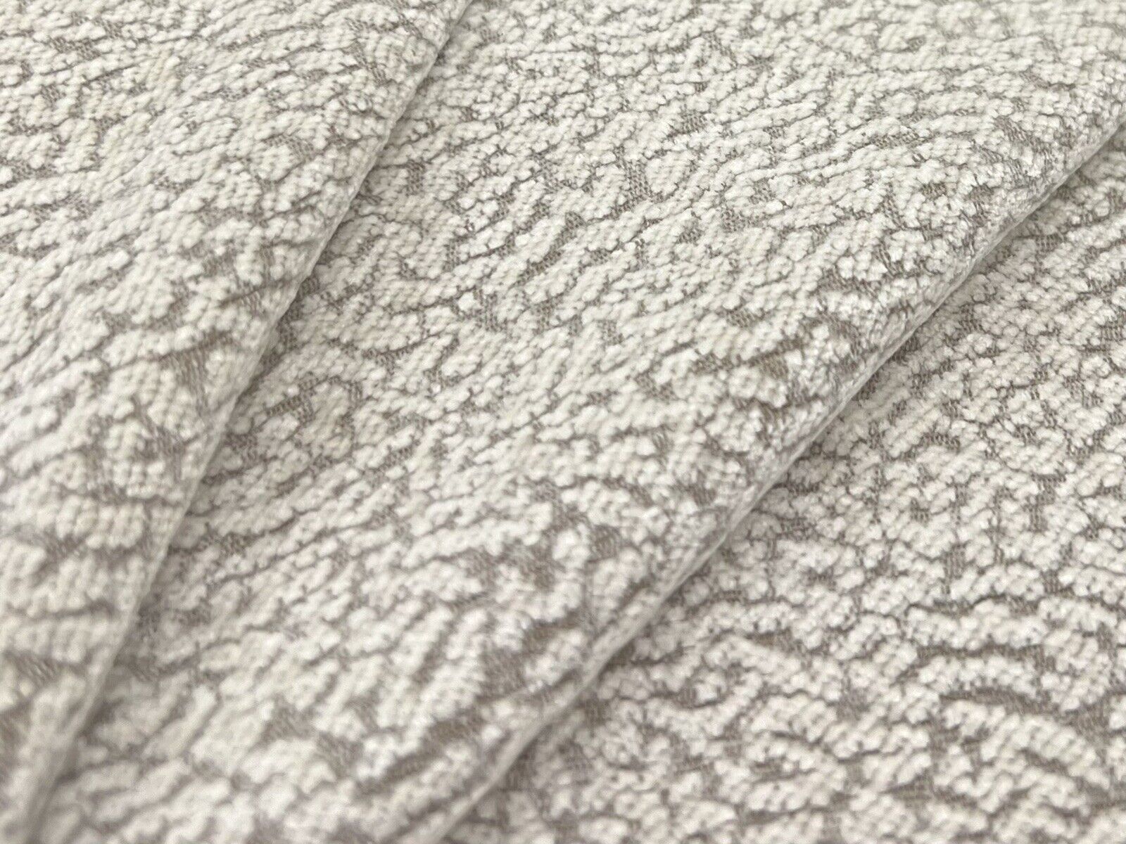 Osborne & Little Ripple Texture Chenille Uphol Fabric- Calobra / Ivory 5.25 yds