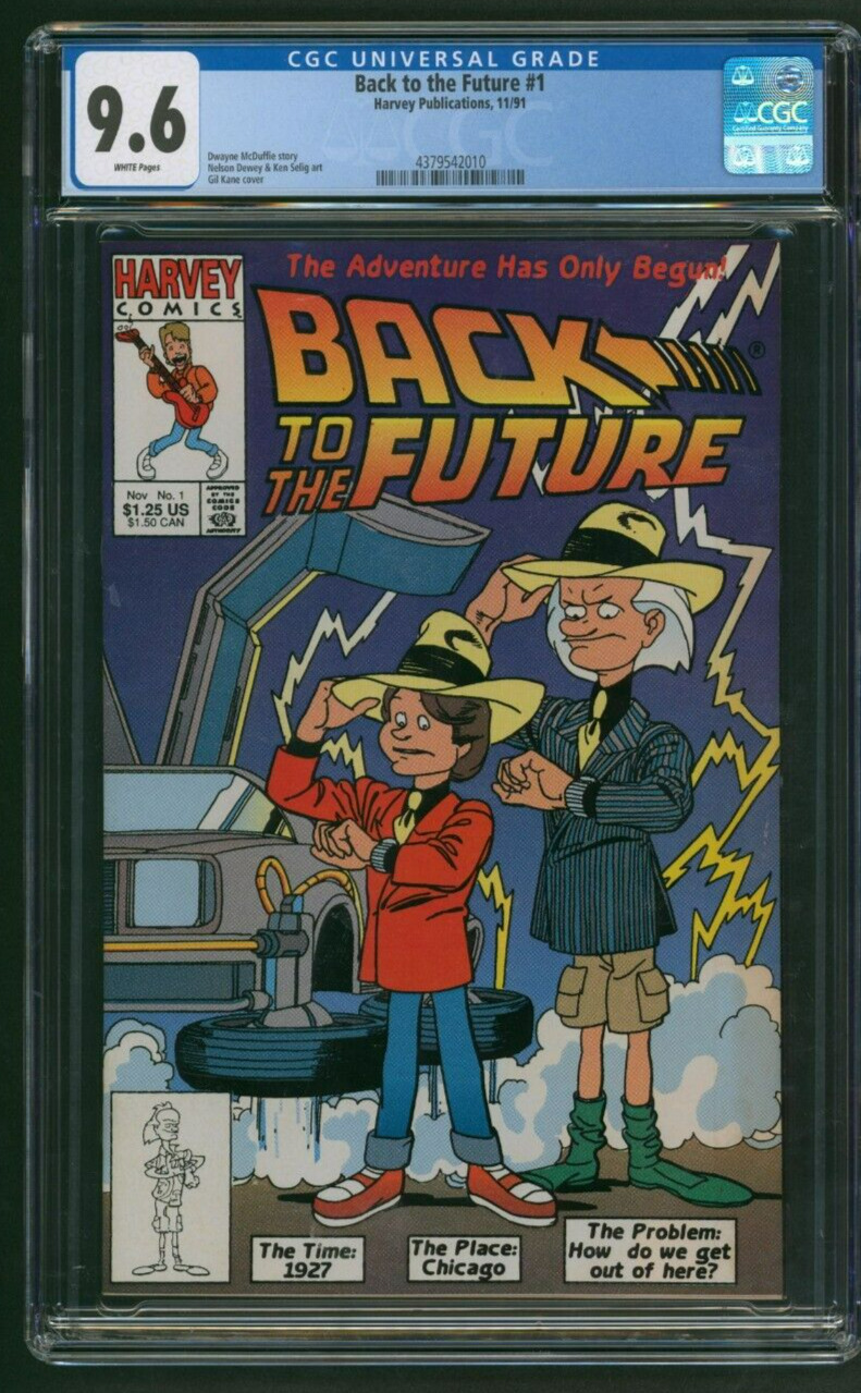 Back To the Future #1 CGC 9.6 White Pages Harvey Publications 1991 Comic