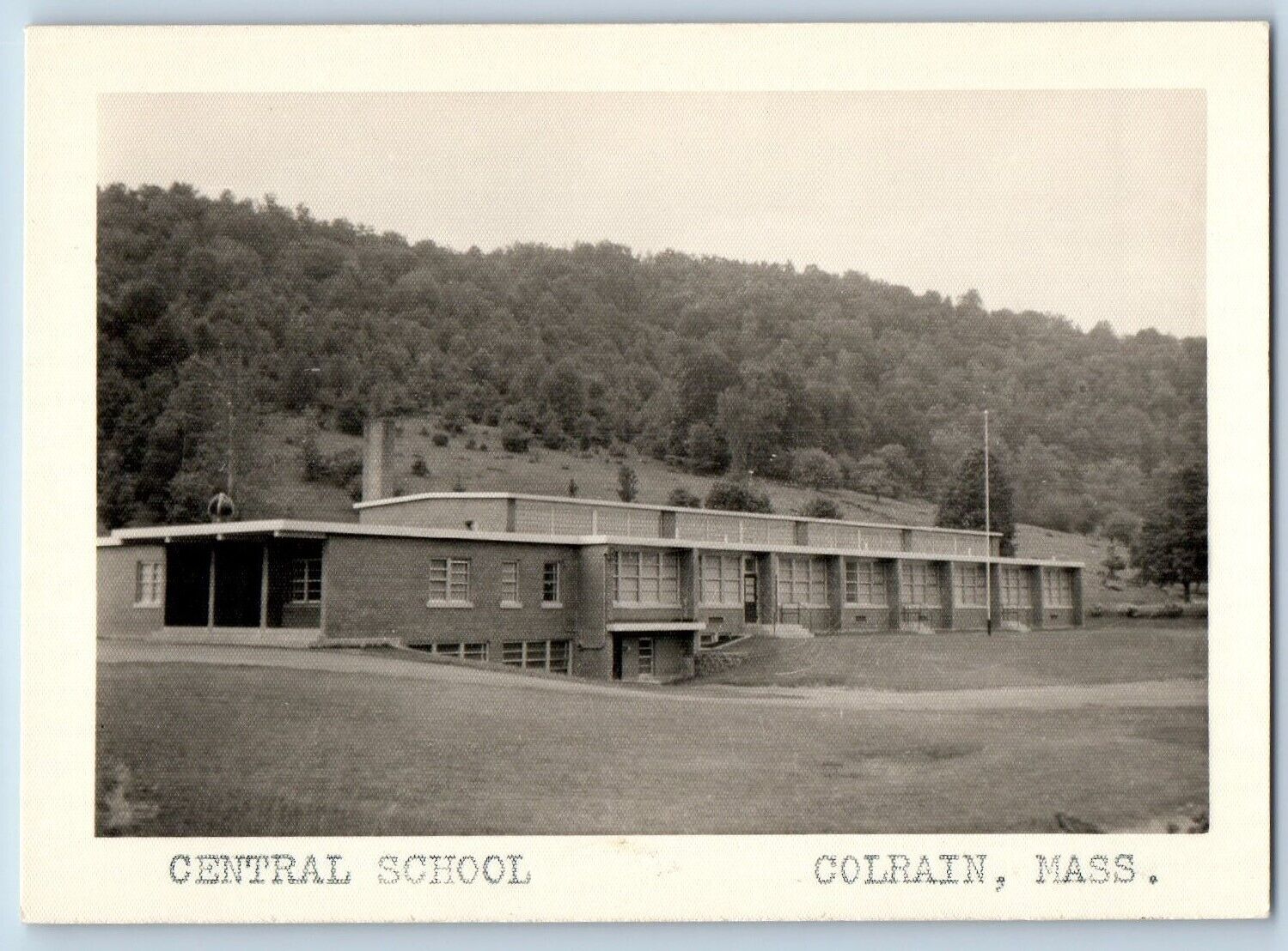 Colrain Massachusetts MA Postcard RPPC Photo Central School Building c1910\'s