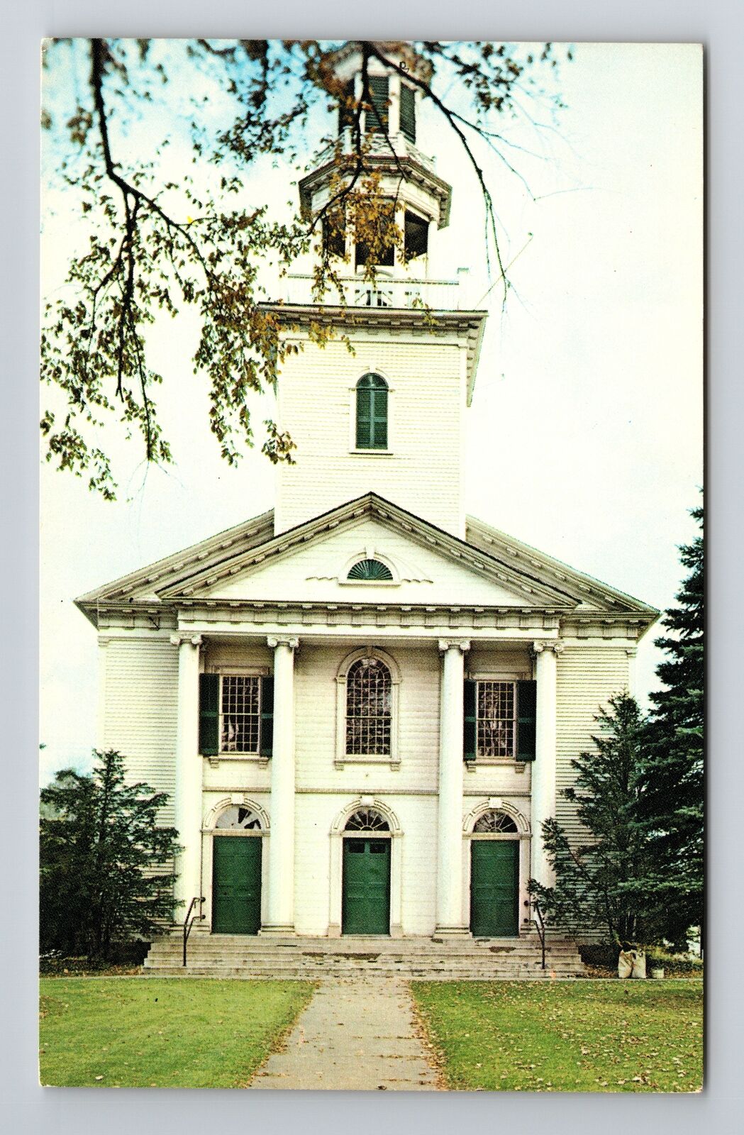 Tallmadge OH-Ohio, First Congregation Church, Vintage Postcard