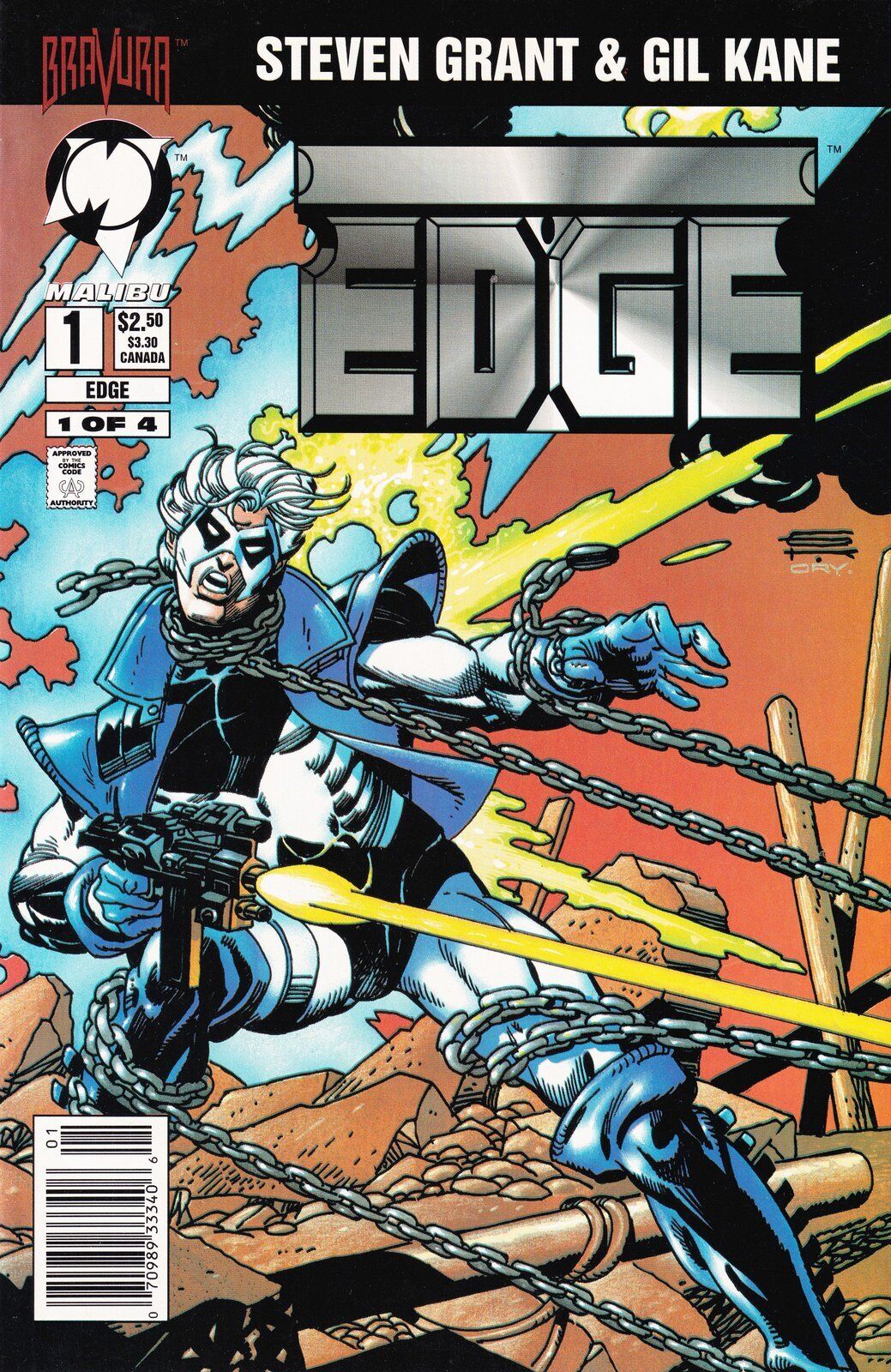 Edge #1 Newsstand Cover (1994-1995) Malibu Comics