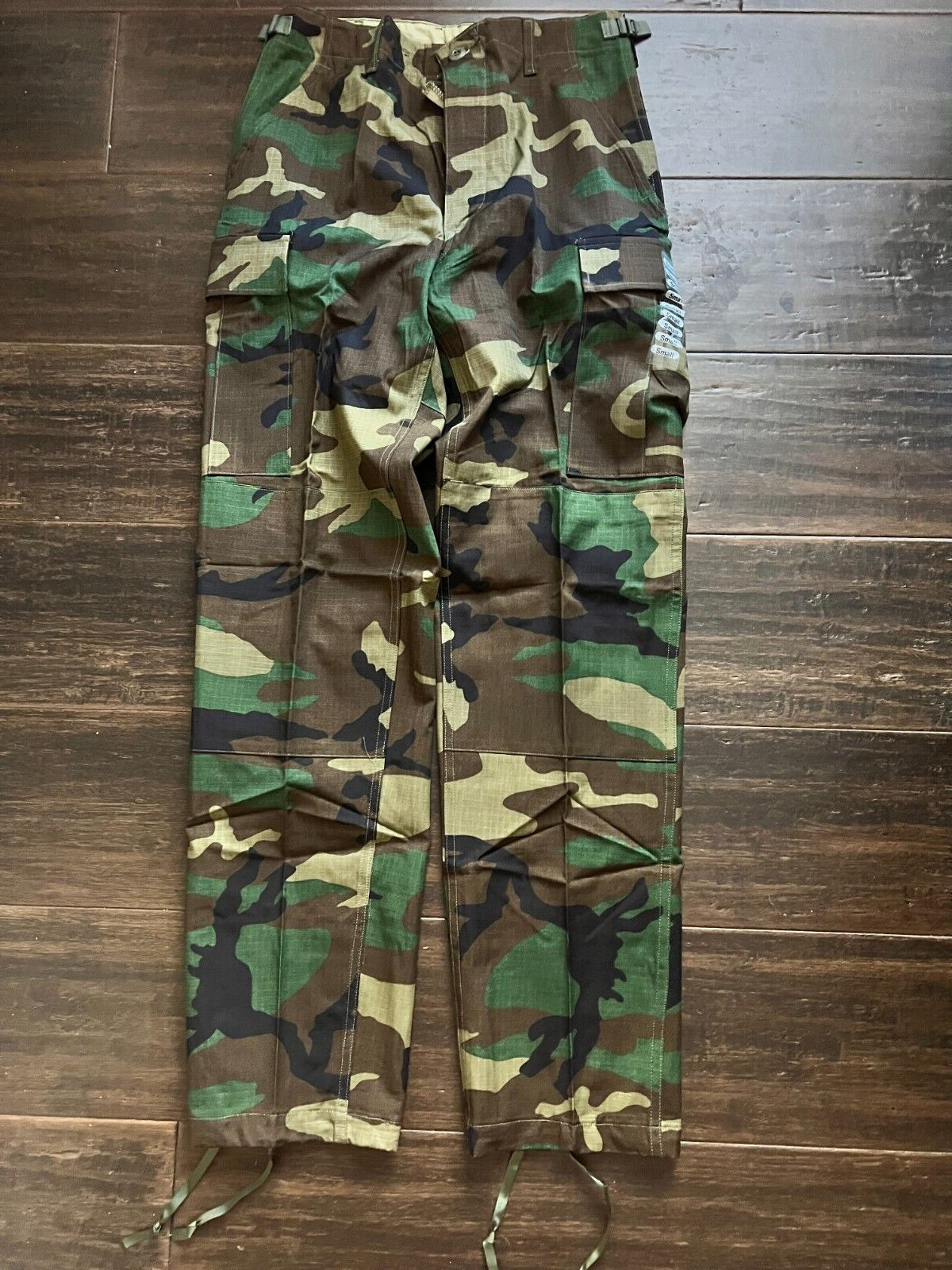 New US Military Issue Woodland BDU Camo Hot Weather Combat Pants Small Long