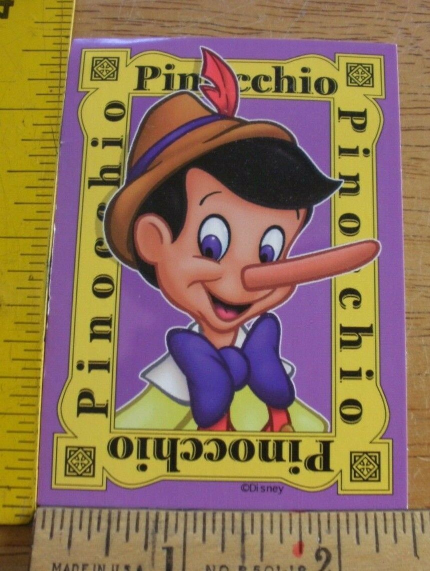 1990s Disneyland Pinocchio parking structure information card unused