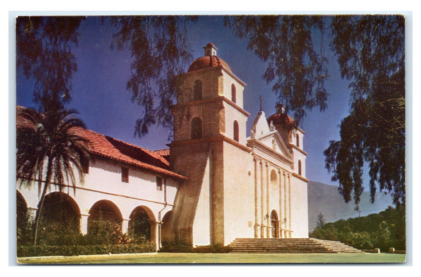 Postcard Mission Santa Barbara, Santa Barbara CA M4