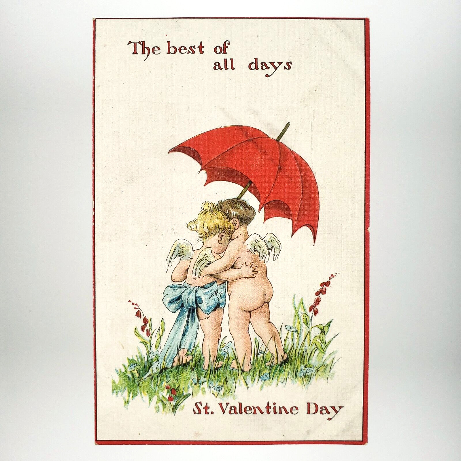 Mischievous Cupids Valentine Day Postcard c1910 Raphael Tuck Johnson Love A4099