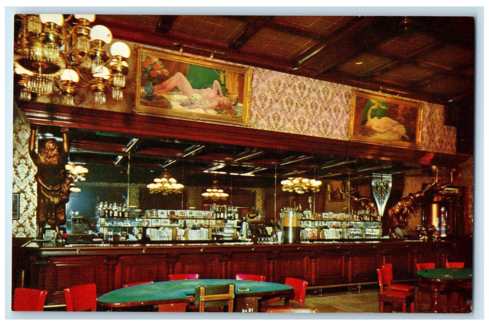 c1950s The Million Dollar Golden Nugget Gambling Hall, Las Vegas NV Postcard