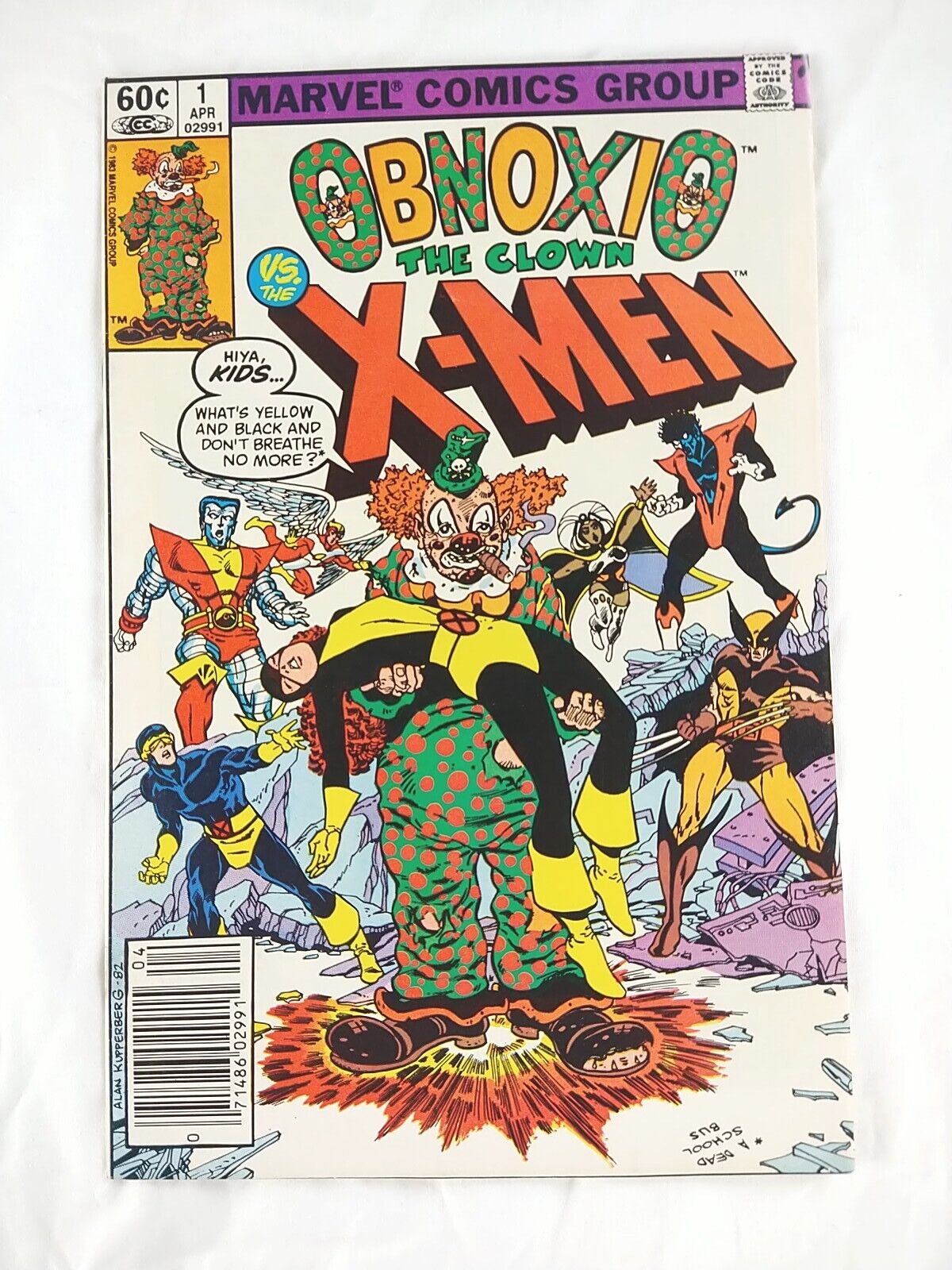 Obnoxio The Clown Vs The X-Men #1 Newsstand (1983 Marvel Comics)