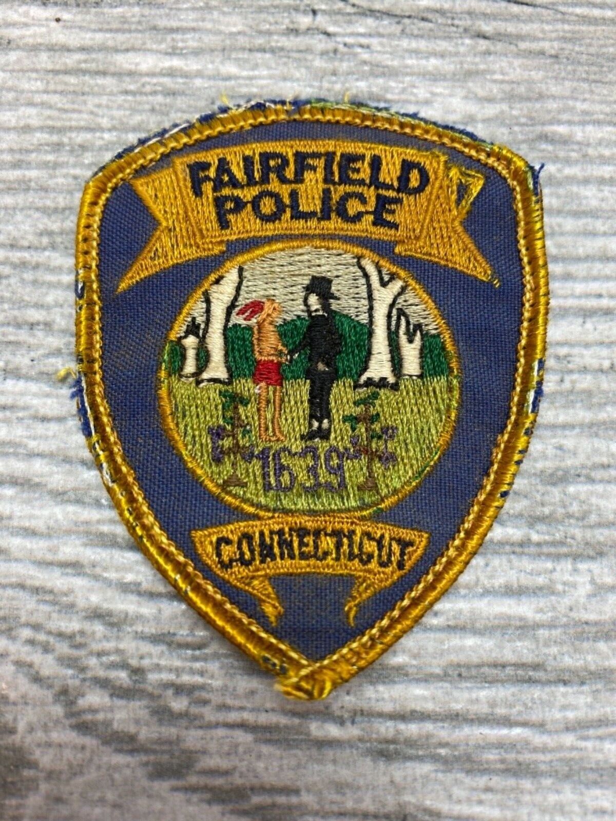 Vintage Fairfield CT Connecticut Police Patch rare
