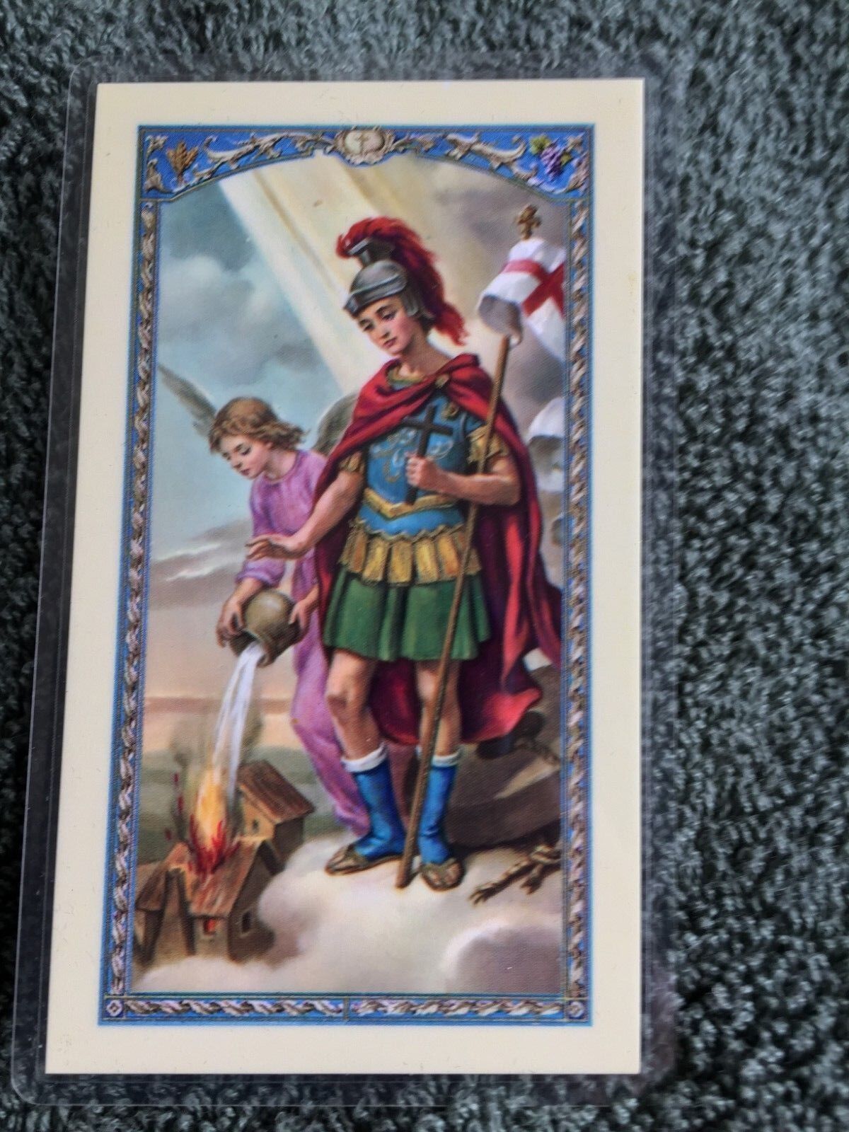 St. Florian - Fireman's Prayer Holy Card 