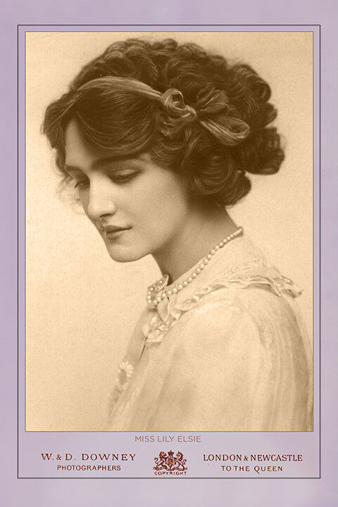 LILY ELSIE British Actress Singer Ca 1915 Vintage Photograph A++ Cabinet Card