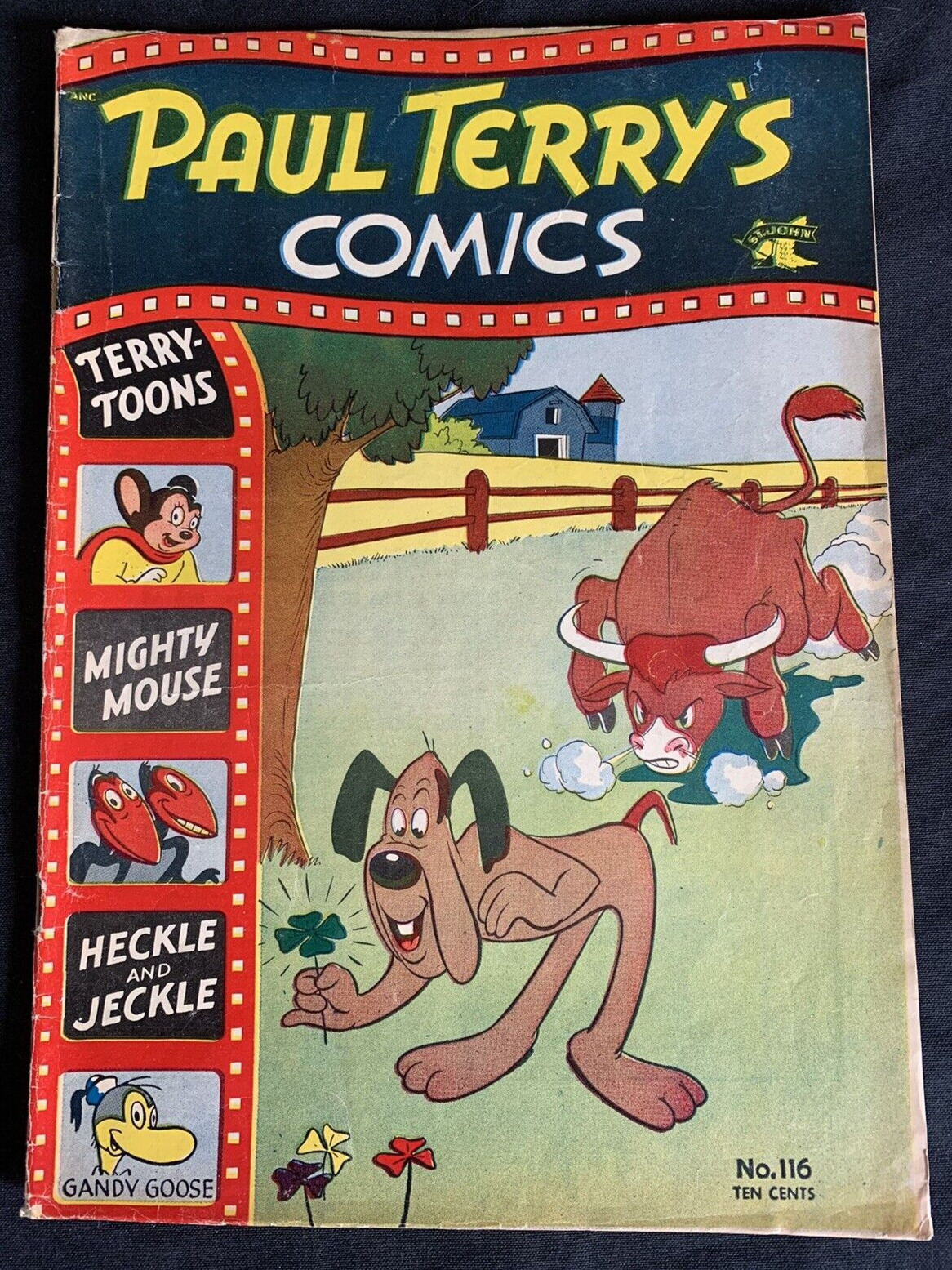 PAUL TERRY'S Comics #116 St. John 1954 - Estate Sale and Original Owner RARE