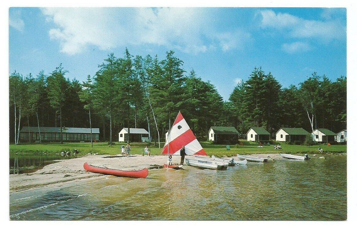 Wolfeboro NH Postcard New Hampshire Lake Wentworth Point Breeze Boats