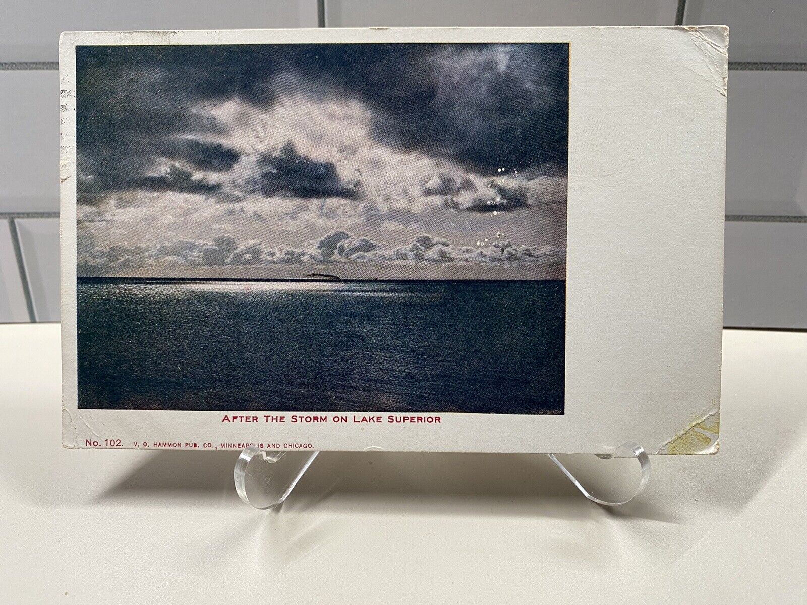 c1906 After The Storm On Lake Superior, Seascape Vintage UDB Posted Postcard