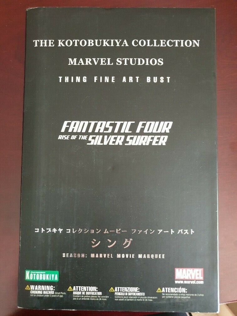 RARE Kotobukiya Collection Marvel Studios THE THING Fine Art Bust - BNIB