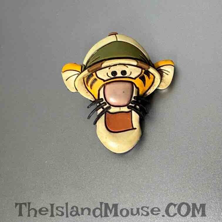 Rare Disney WDW Tigger Safari Animal Kingdom Pooh Friends Rubber Pin (U7:28427)