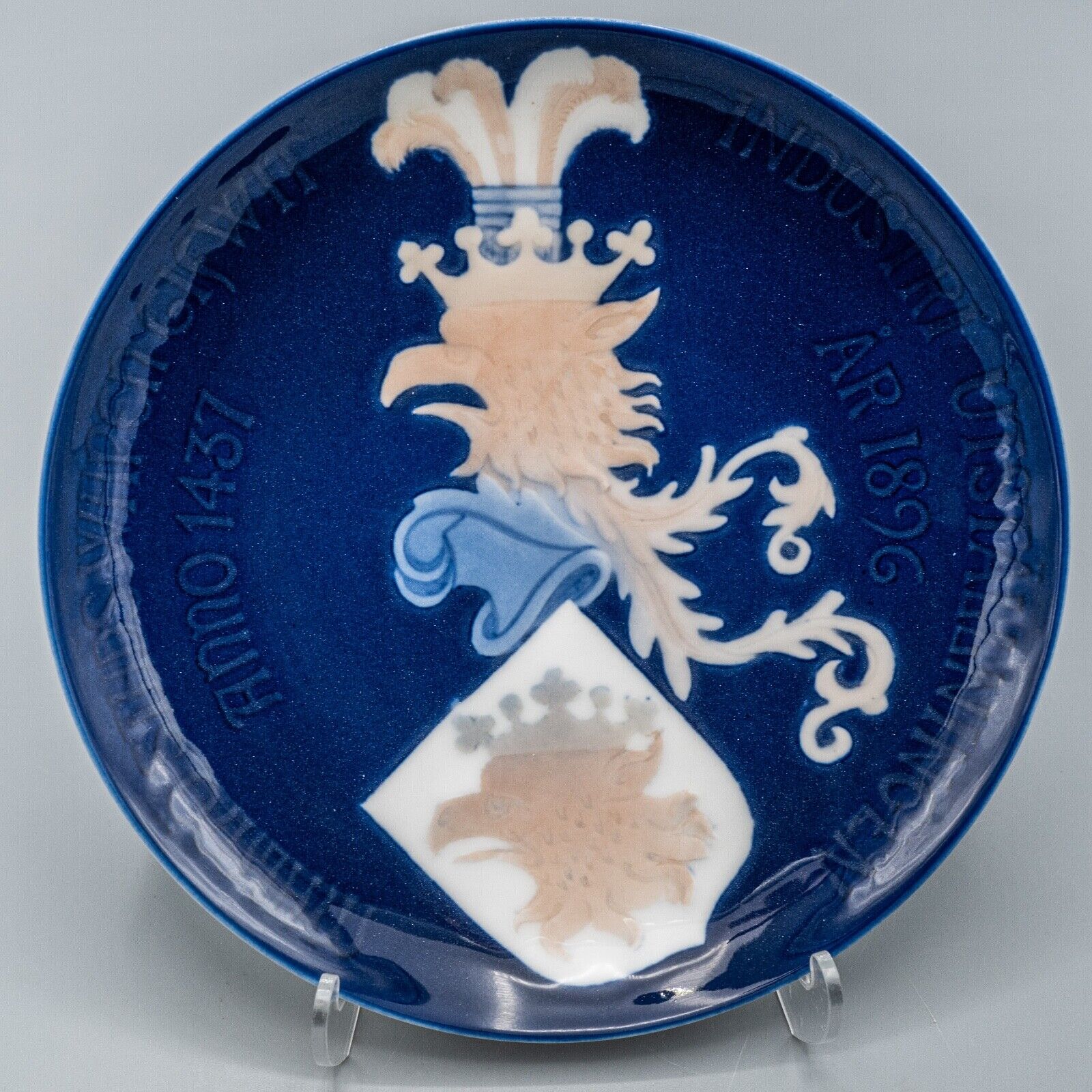 Bing & Grondahl – B&G – 1437 1896 Industrial Exhibition Plate