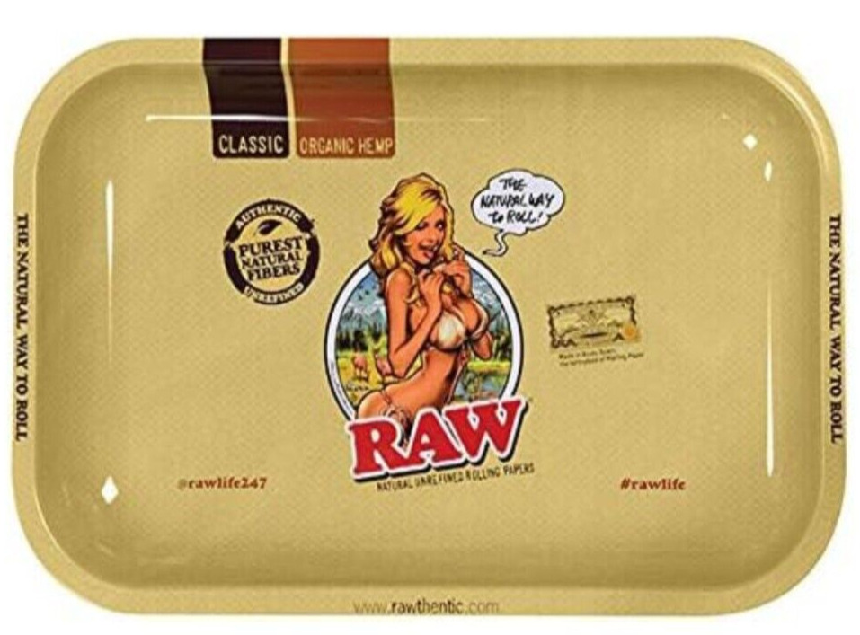 Raw Tray w/Girl Small 7x10 LIMITED EDITION Only 4 Available - USA SHIPPED