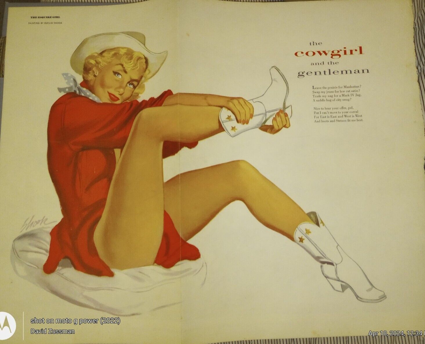 Esquire Pinup Girl Picture Centerfold by EUCLID SHOOK \