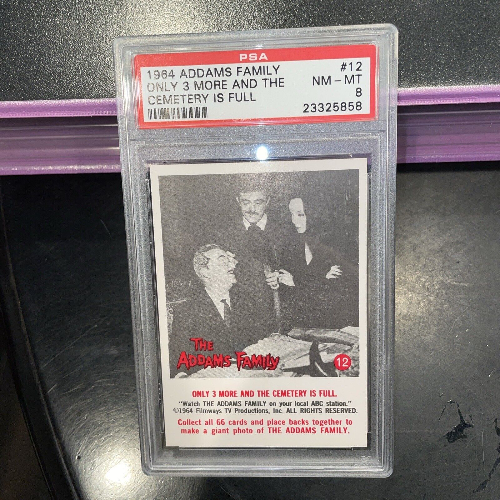 1964 Addams Family # 12 “Cemetery Is full” PSA 8