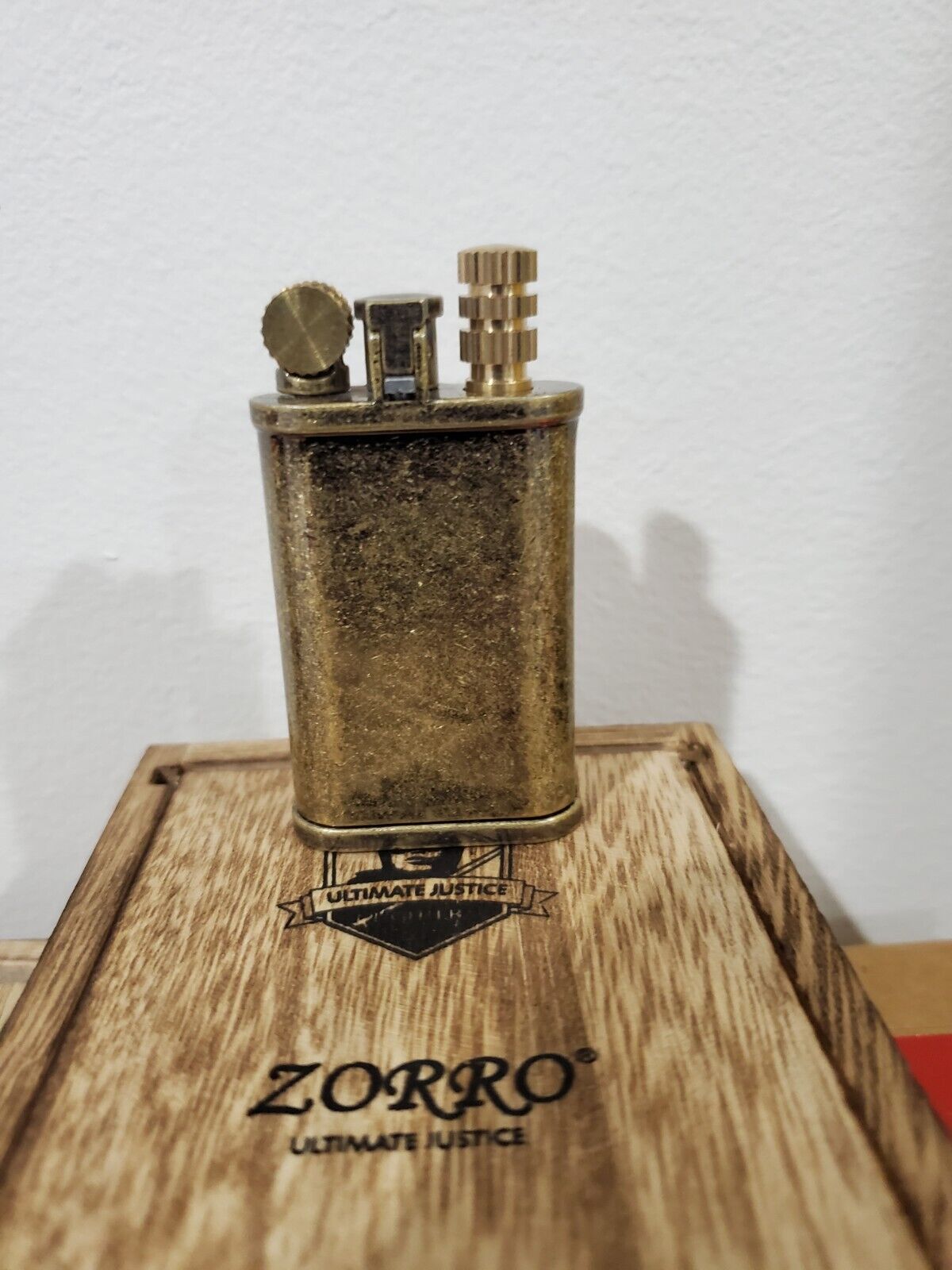 Zorro Antique Vintage Style Lighter and option strike wickighter