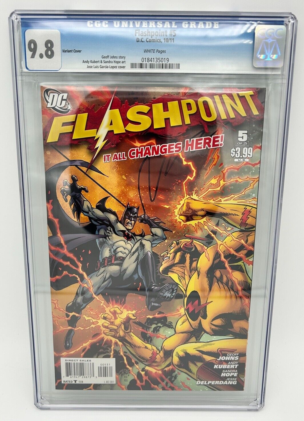 Flashpoint # 5  - Variant Cover by Garcia-Lopez - CGC 9.8 DC Comic