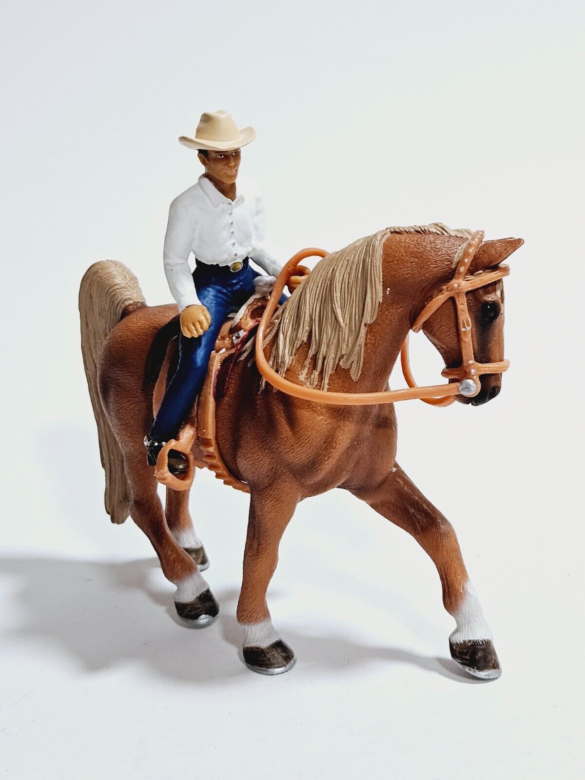 Schleich AM Limes 69 Western Set Cowboy on Brown Horse  D-73527 Retired