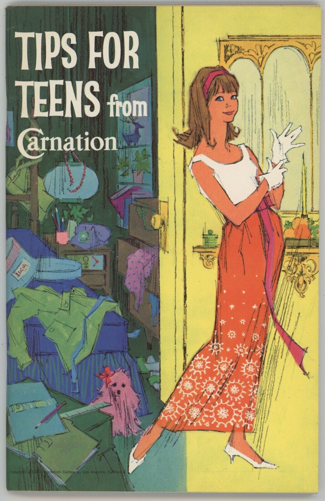 Vintage Recipe Book Carnation Milk TIPS FOR TEENS Teenager Disneyland California