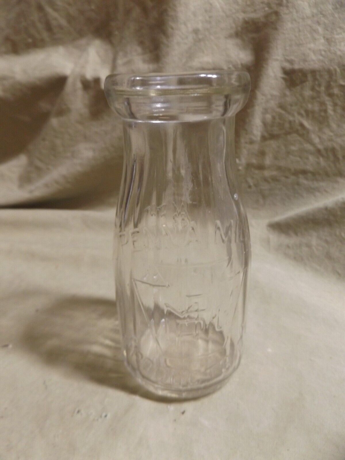 Vintage PENNA MILK PRODUCTS CO 1/2 Pint Bottle PMP Good Condition